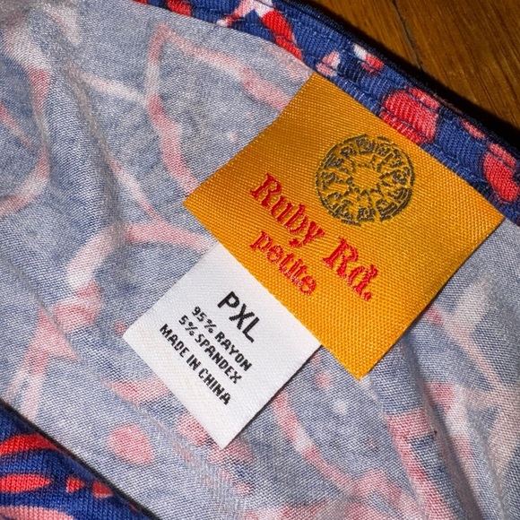 Ruby Rd. Petite Floral Print Top - Picture 6 of 6